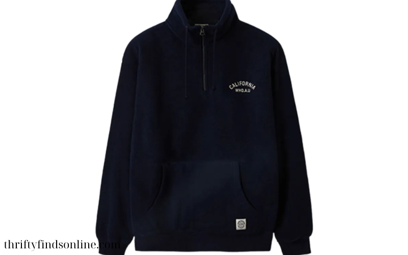 Áo Khoác Nỉ Fleece Xanh Navy (1)