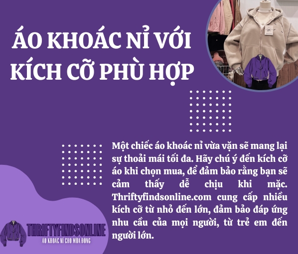 Chất liệu ÁO KHOÁC NỈ CHO MÙA ĐÔNG THRIFTYFINDSONLINE